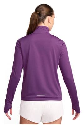 Haut 1/4 zip Nike Swoosh Violet Femme