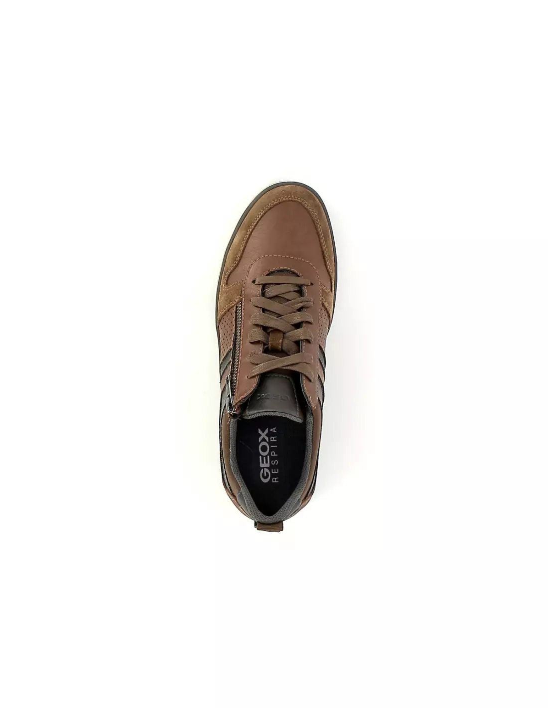 GEOX ELVER - Baskets Cognac