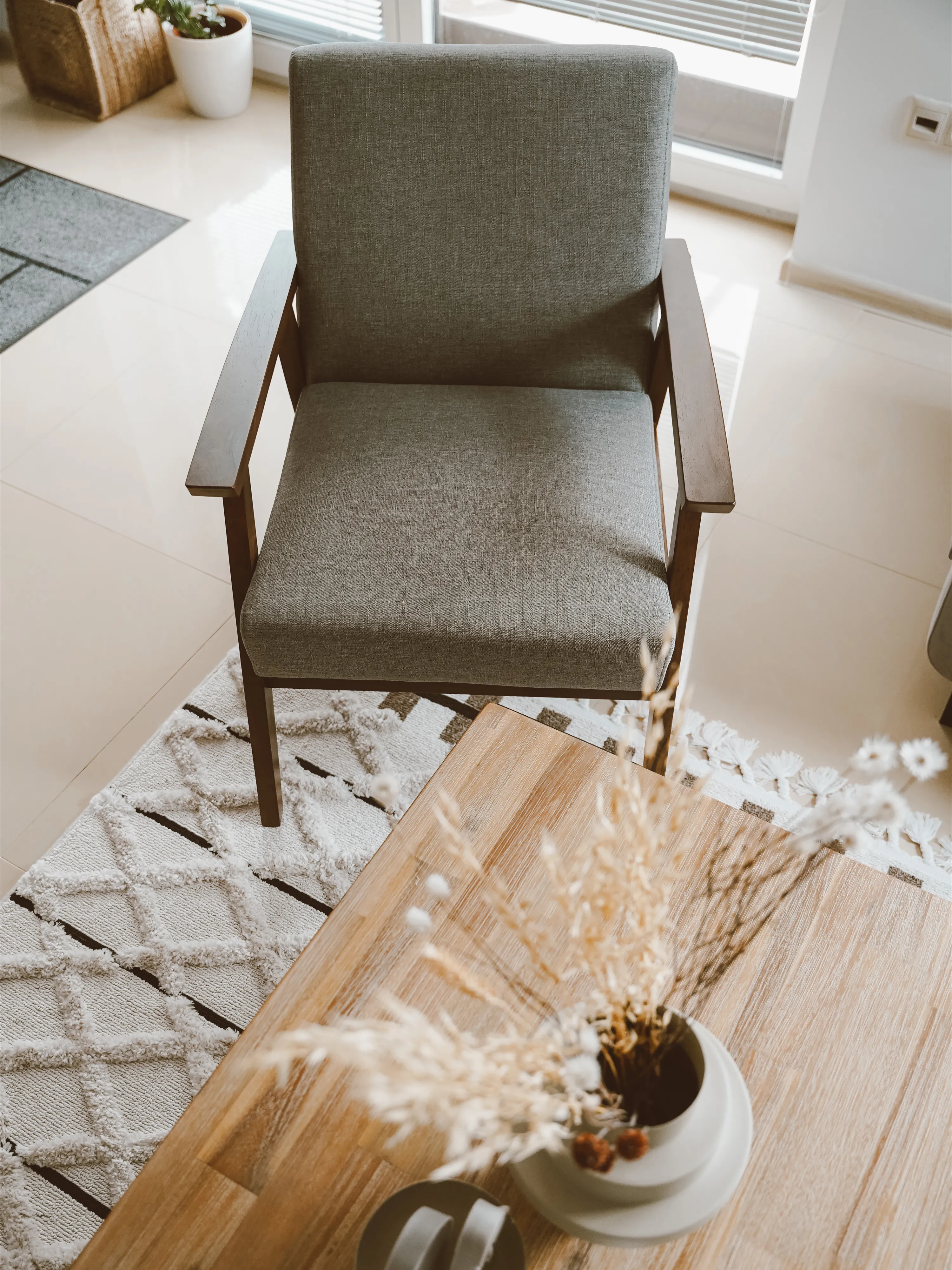Fauteuil ASNES Stof Grijs