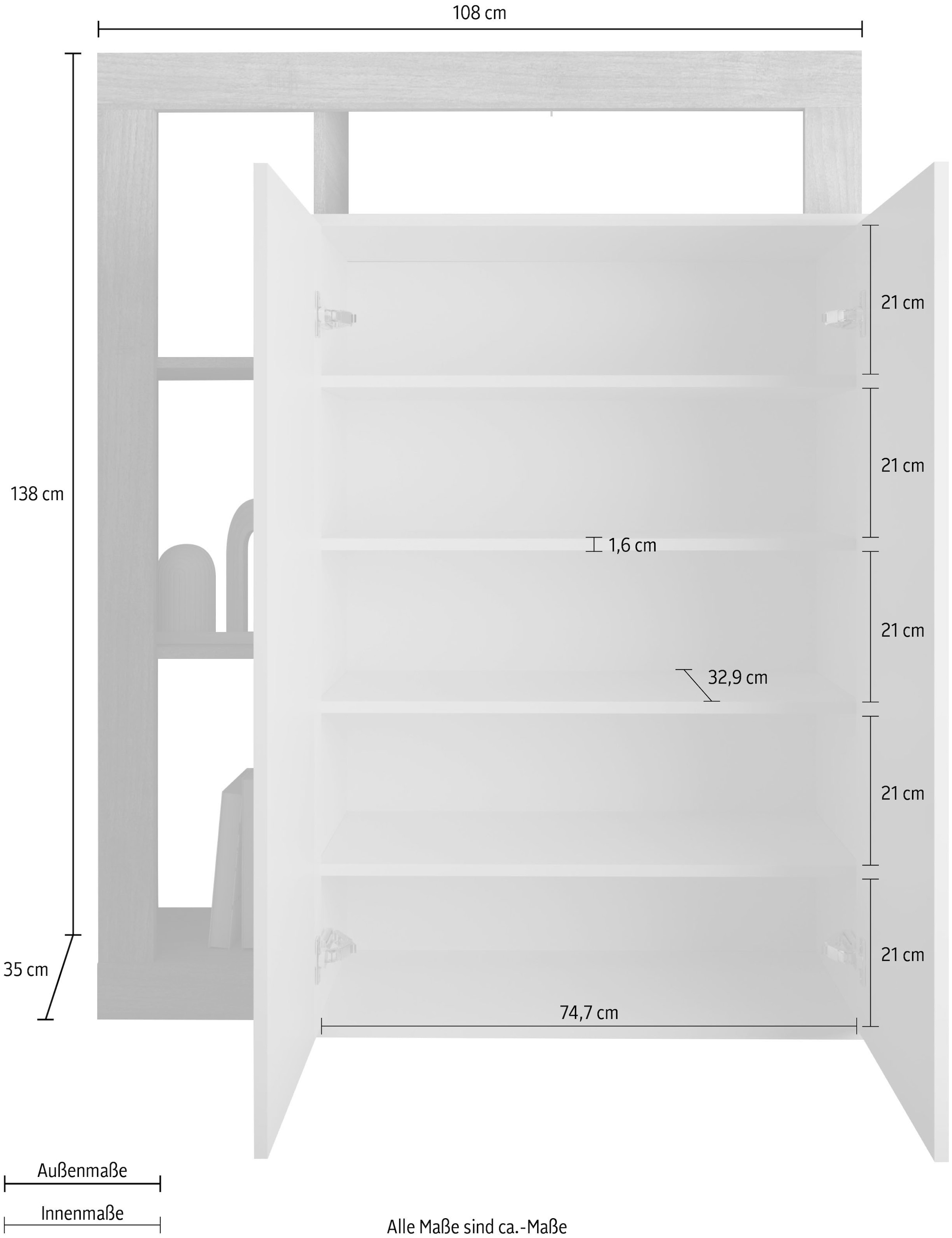 INOSIGN Schuhschrank »Hamburg, Breite 108 cm« Höhe 138 cm