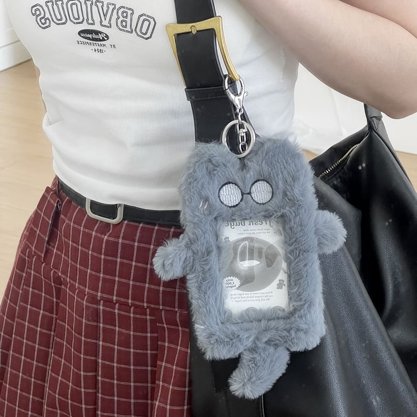 ZenlyHabit - Dieren Chenille Kaarthouder Sleutelhanger (Verschillende Ontwerpen)