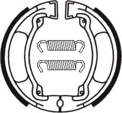 Mâchoires de frein Tecnium Scooter/Street/Off-Road organique - BA032
