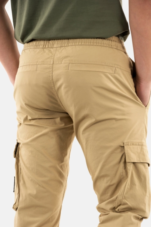 Pantalons calvin klein jeans skinny washed cargo pf2 travertine