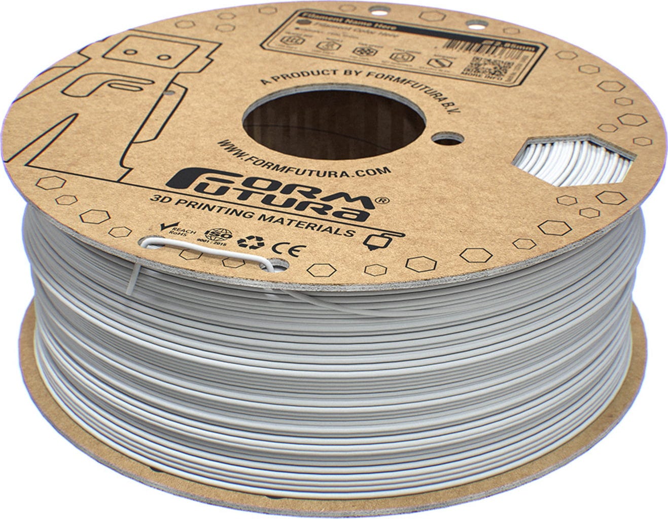 FormFutura  EasyFil™ ePLA Light Grey, 1,75 mm / 1000 g    Benutzerfreundliches PLA Filament