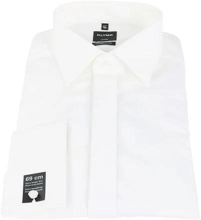 OLYMP Luxor Sleeve 7 Trouwoverhemd Off White 039470-21