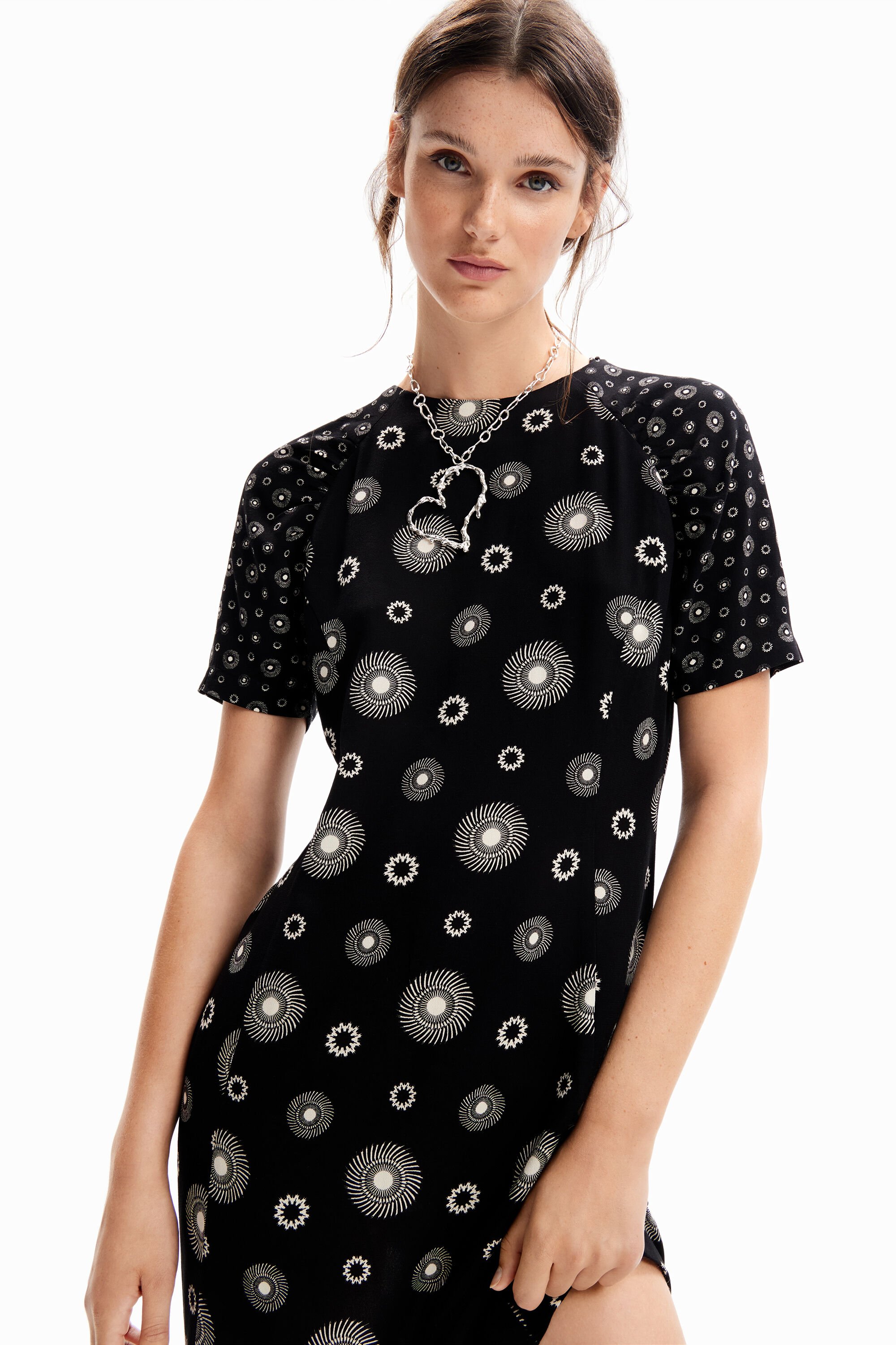Robe courte bicolore