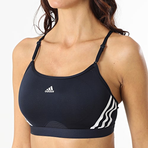 Brassière Femme 3 Stripes HC7863 Bleu Marine