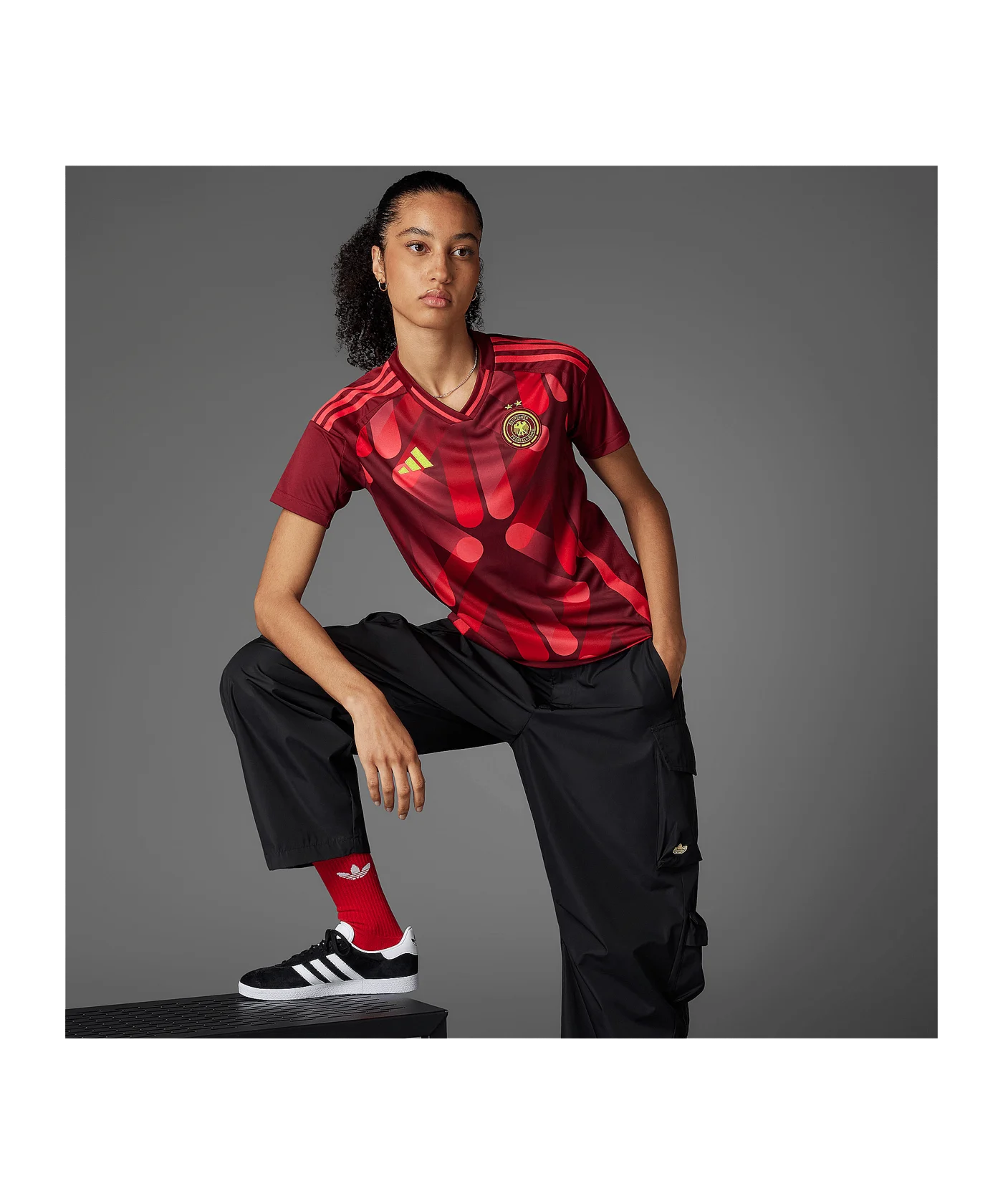adidas Deutschland Trikot Away EM 2025 Damen Rot