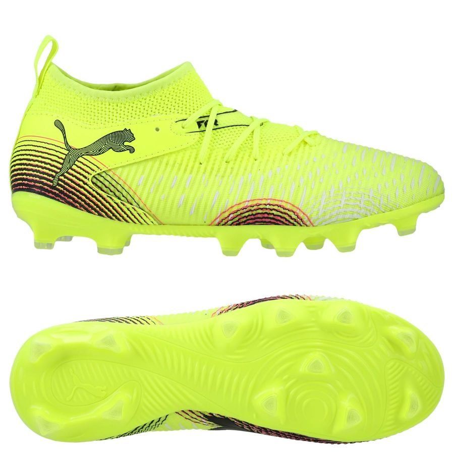 PUMA Future 8 Match FG/AG Audacity - Jaune/Noir/Sun Struck Enfant