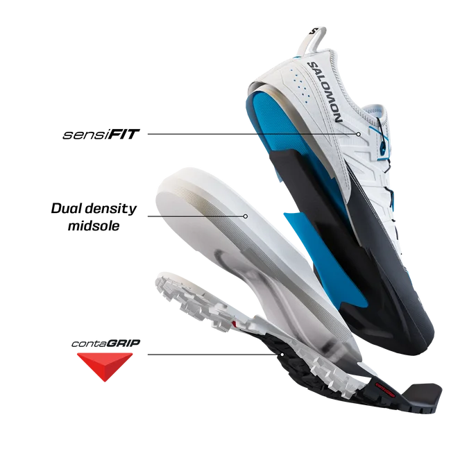 S/LAB ALPINWAY  Hikingschuhe Unisex White/Black/TranscendBlue
