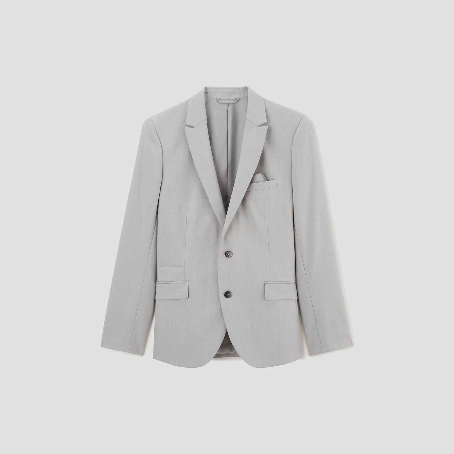 Veste de costume slim bi-ton Gris clair