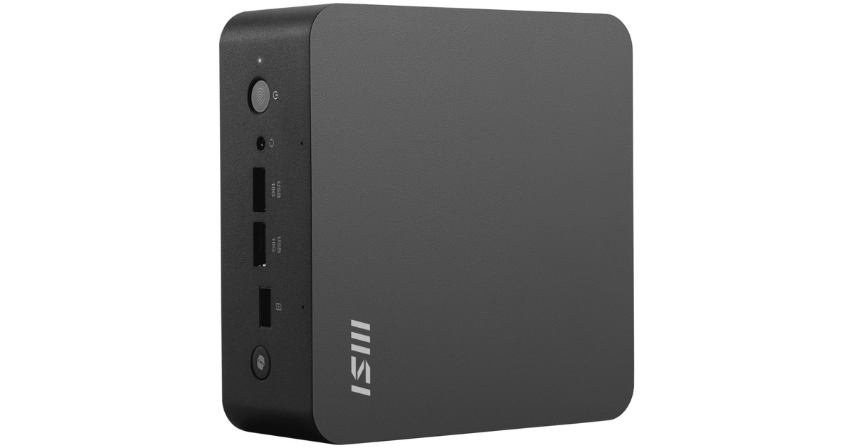 MSICubi NUC AI+ 2MG-001EU pc-systeem  (Zwart | Core Ultra 7 258V | Arc Graphics 140V | 32 GB | 1 TB SSD)