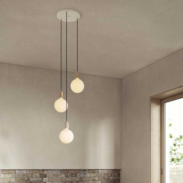 Tala LED Triple 3 cluster hanglamp Ø25 wit grafiet
