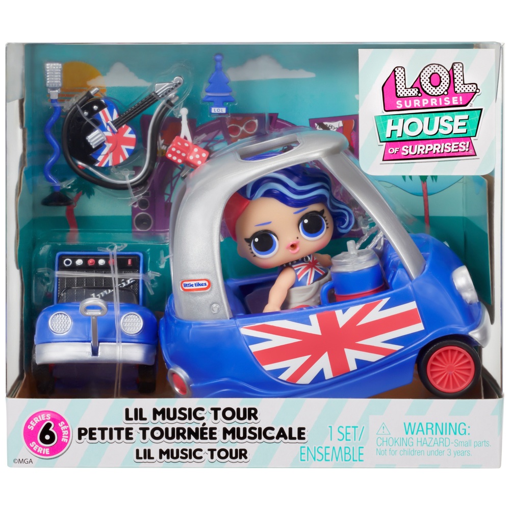 LOL Surprise! Möbel-Spielset „Lil Music Tour“ mit Cheeky Babe Puppe und 8 Überraschungen