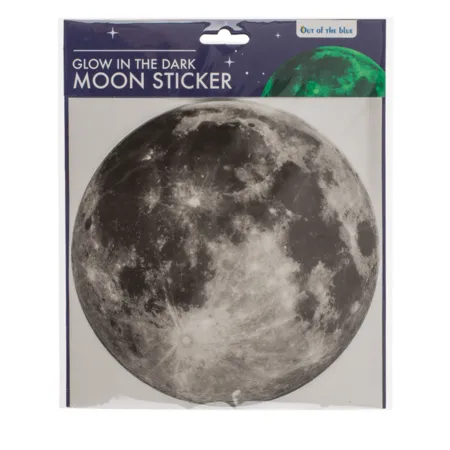Out of the Blue Leuchtender Mond-Sticker, Glow in the Dark