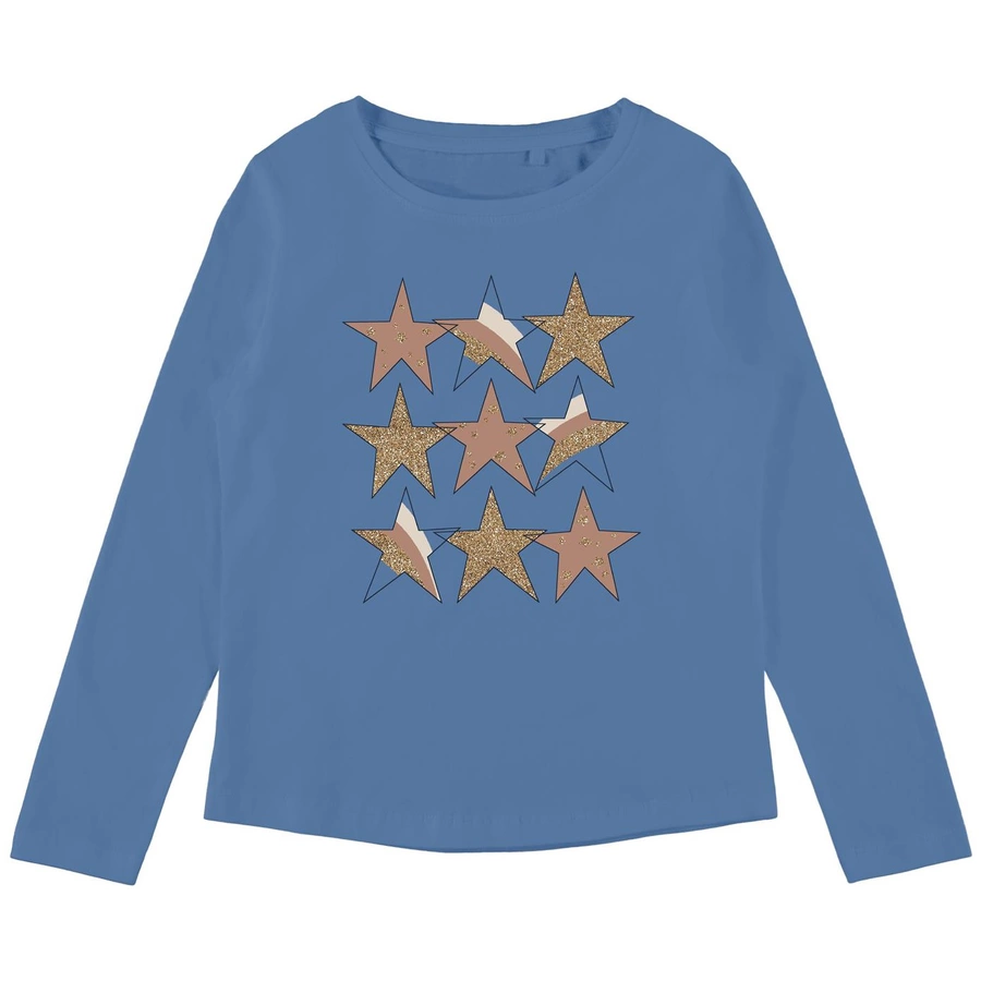 name it Langarmshirt Nmfveen Colony Blue