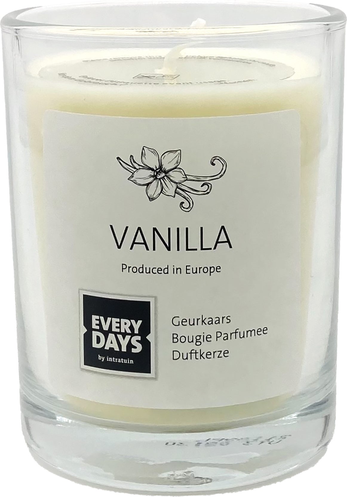 Everydays geurkaars Vanilla wit 43 uur D 7,9 H 9,5 cm