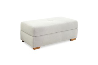 Polsterhocker EVEN 119x60 cm Waffelcord hellbeige