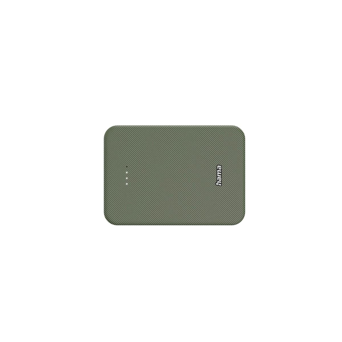Hama Powerbank Colour 10 10000mAh USB-C+USB-A Grønn