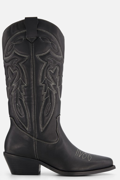 Cellini Cowboylaarzen zwart Leer