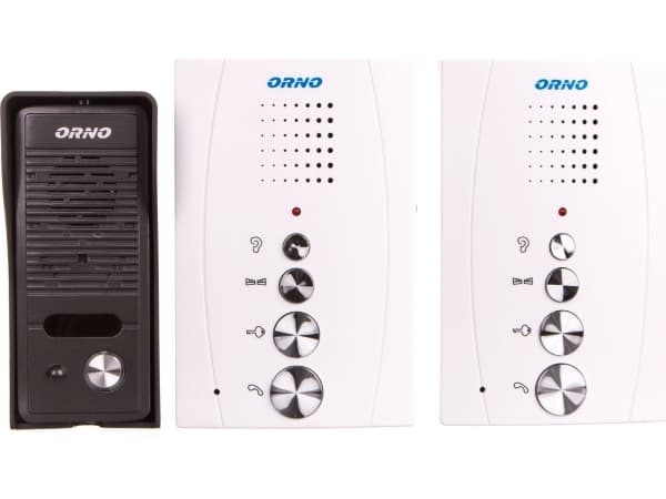 Orno Z enfamilieintercom med intercom, håndsettfri, hvit, ELUVIO INTERCOM OR-DOM-RE-920/W - OR-DOM-RE-920/W