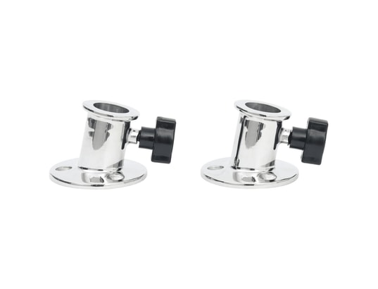 VIDAXL - Base ronde de bimini pour tube de 26 mm 2 pcs inox
