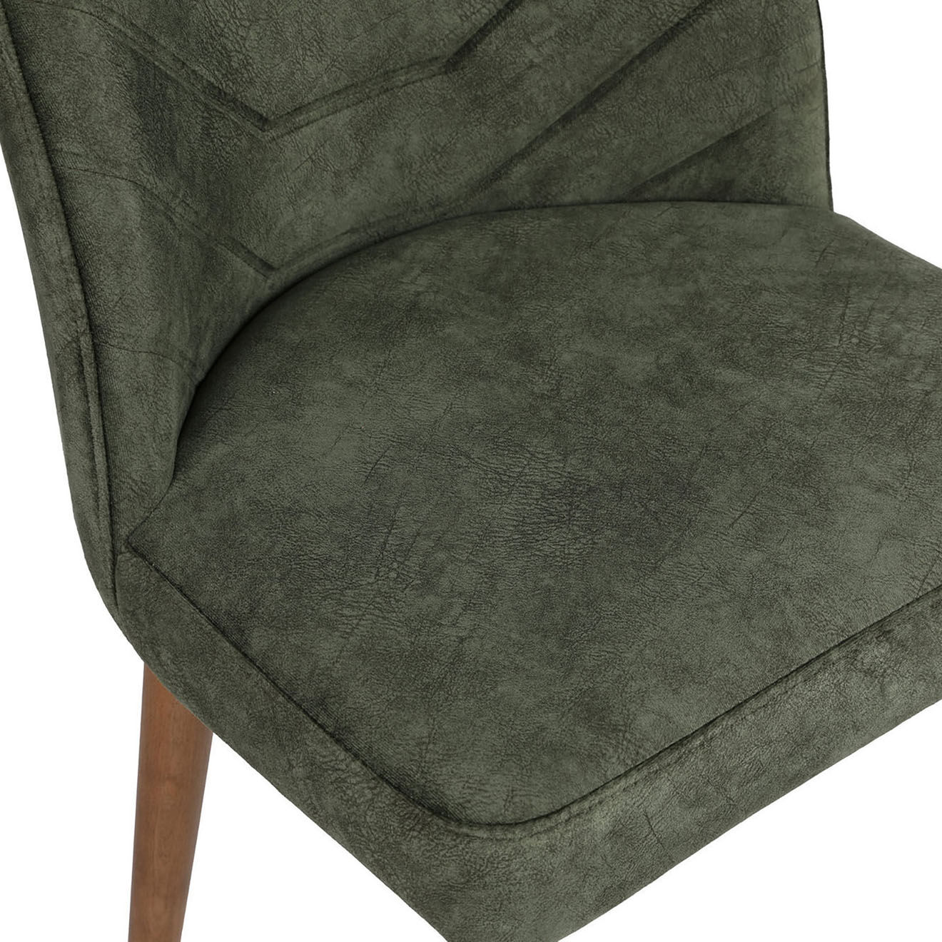 Wooden Art 4 chaises dallas marron/vert - 50x90x49 cm