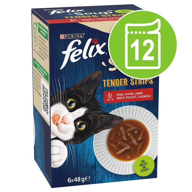 Felix Soup Filets 12 x 48 g pour chat