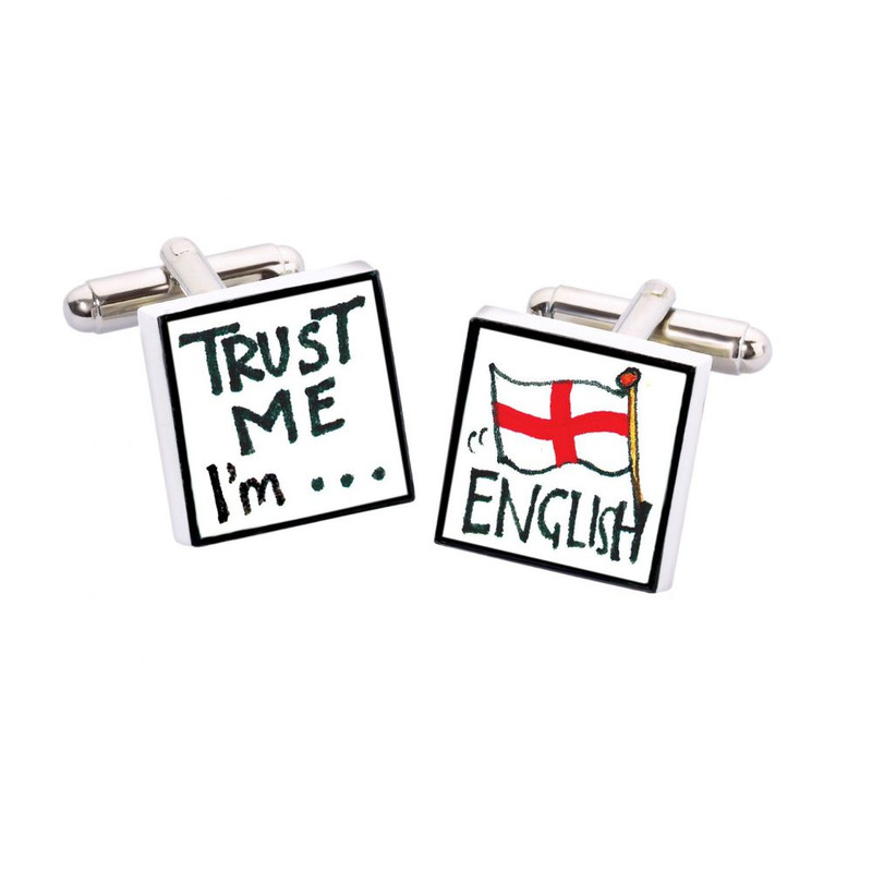 Boutons de manchette, Trust me I'm English, Bone China