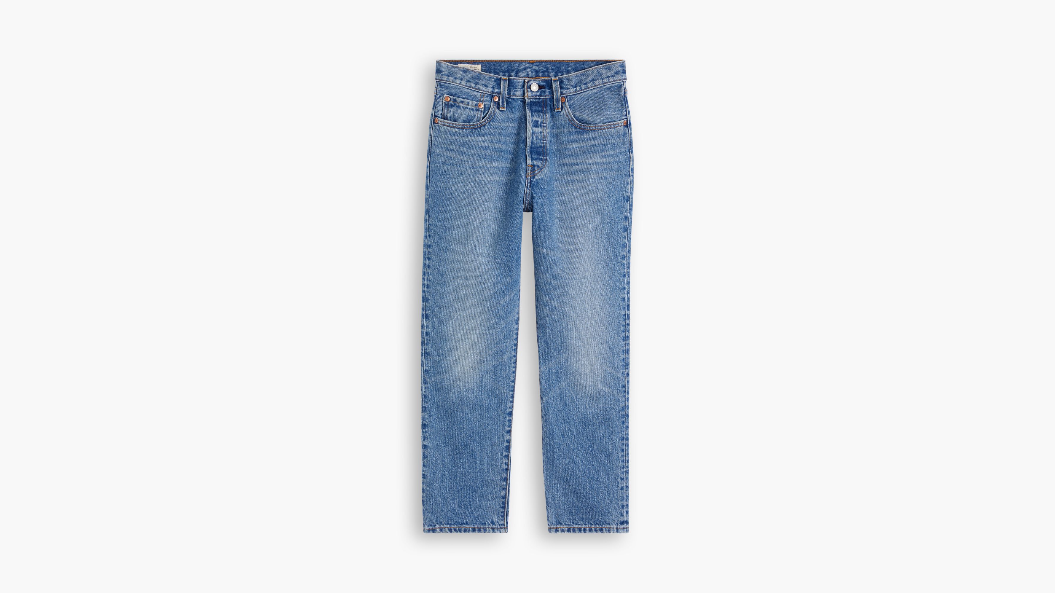 Jean 501® Levi's® Crop - Medium Indigo Worn In - Bleu