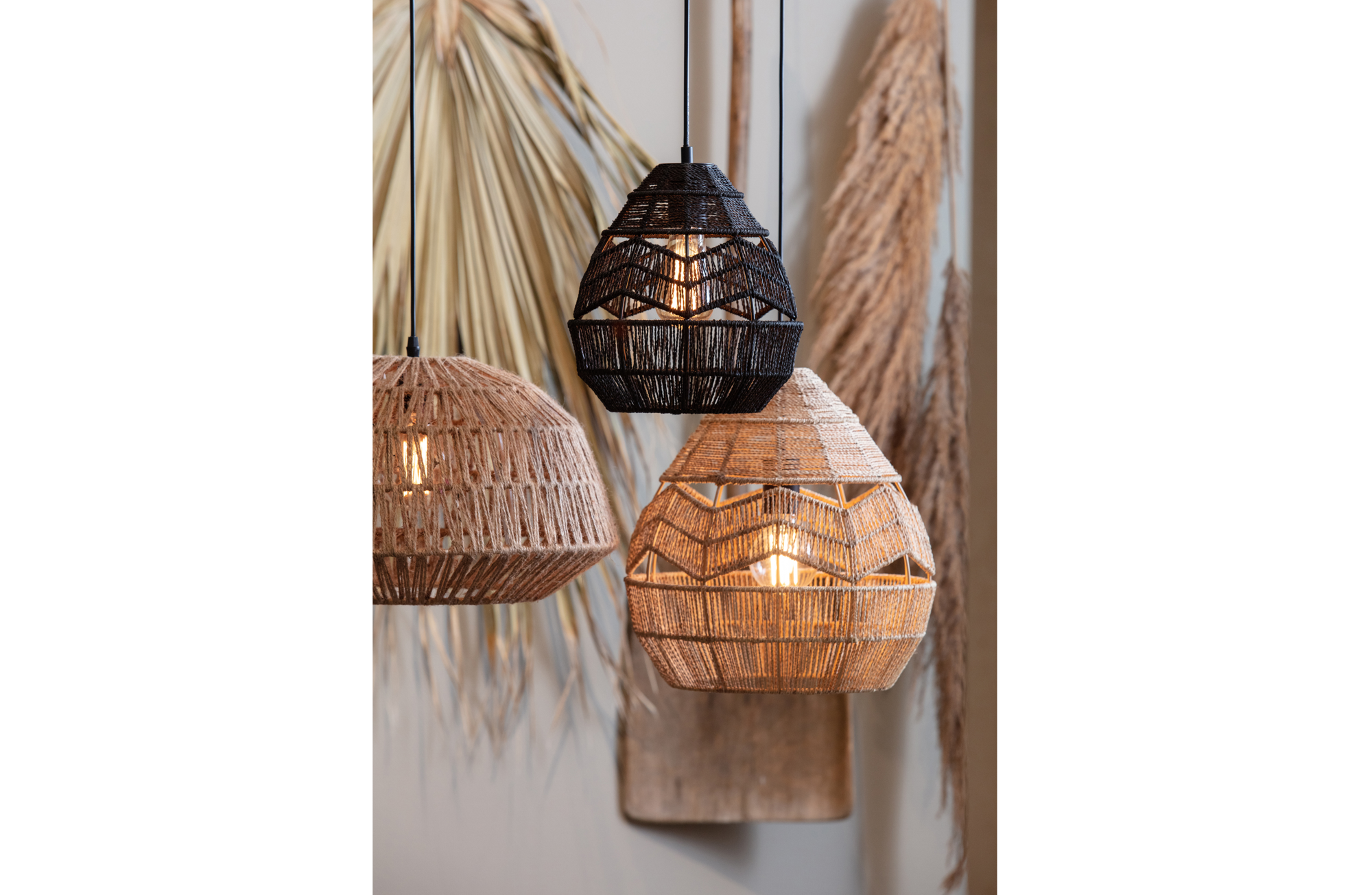 WOOOD Exclusive hanglamp Kace Hanglamp Kace - Zwart