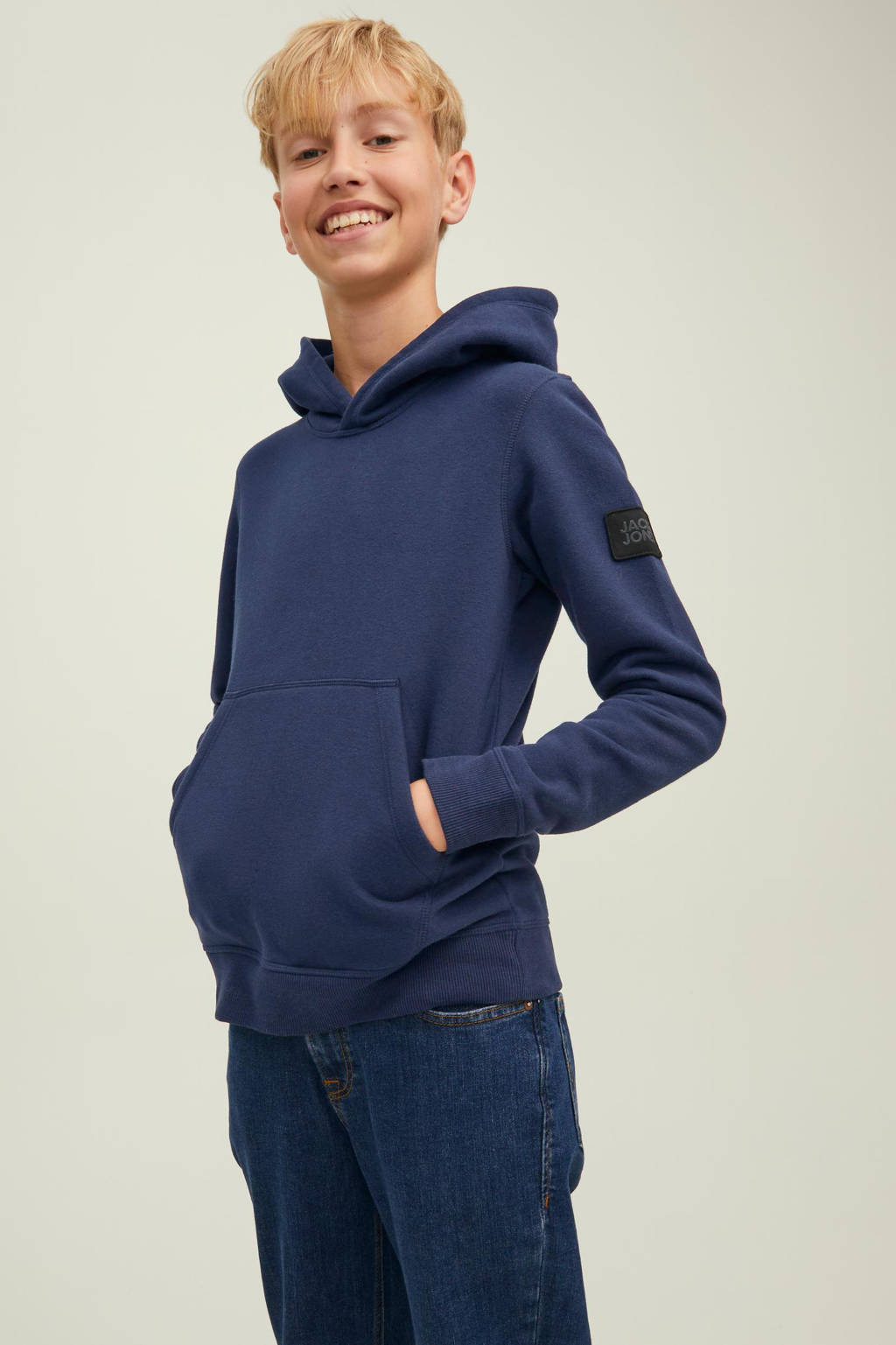 JACK & JONES hoodie JCOCLASSIC donkerblauw