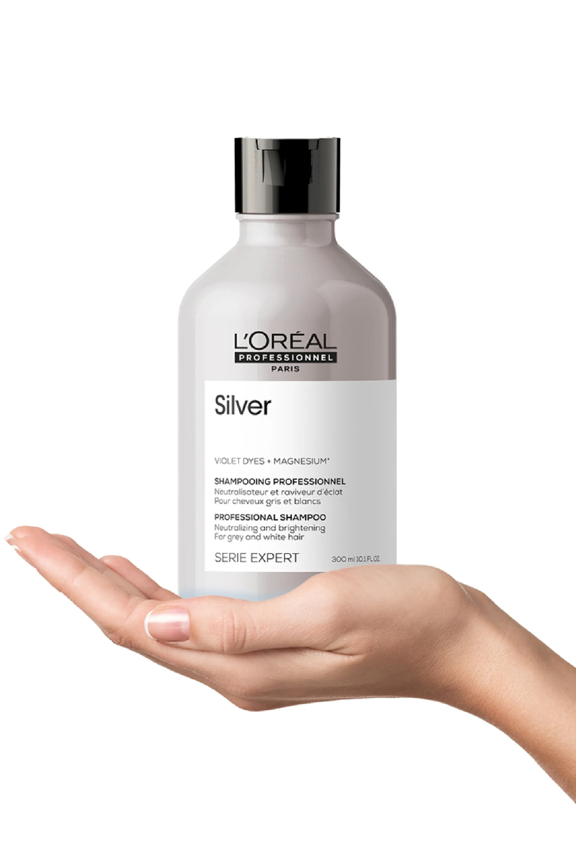 L'Oréal Professionnel Shampoing pour cheveux gris et blancs Silver-300.0 ml