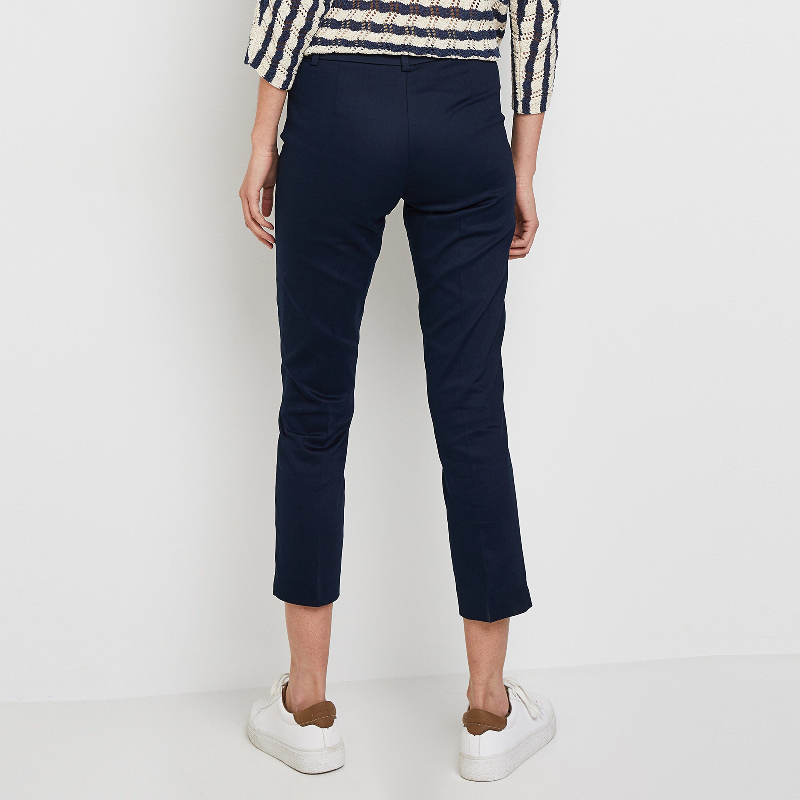 Pantalon raccourci femme - MARINE