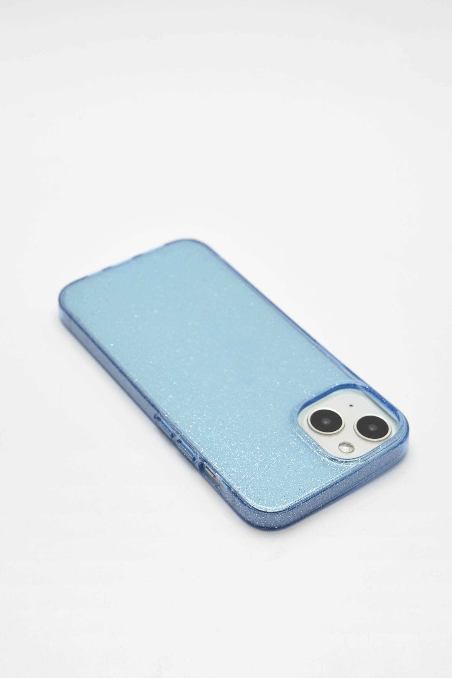 CAPA PARA IPHONE COM GLITTER - AZUL