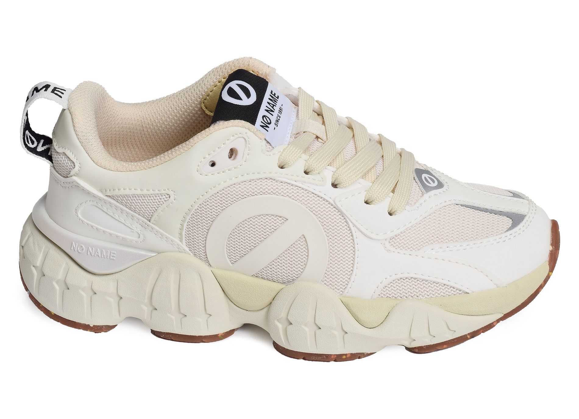 Krazee runner beige blanc