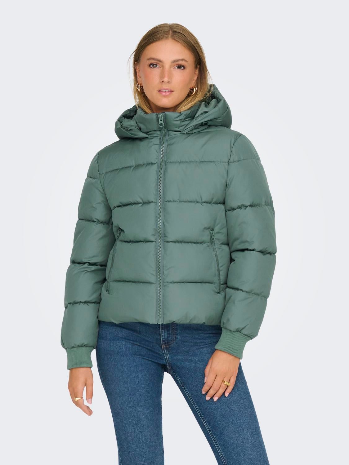 JDYVISKAS Daunenjacke Balsam Green