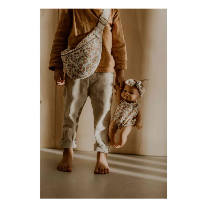 Bonjour Little Sac Banane Calipoppy Gaze de Coton Bio | Ecru