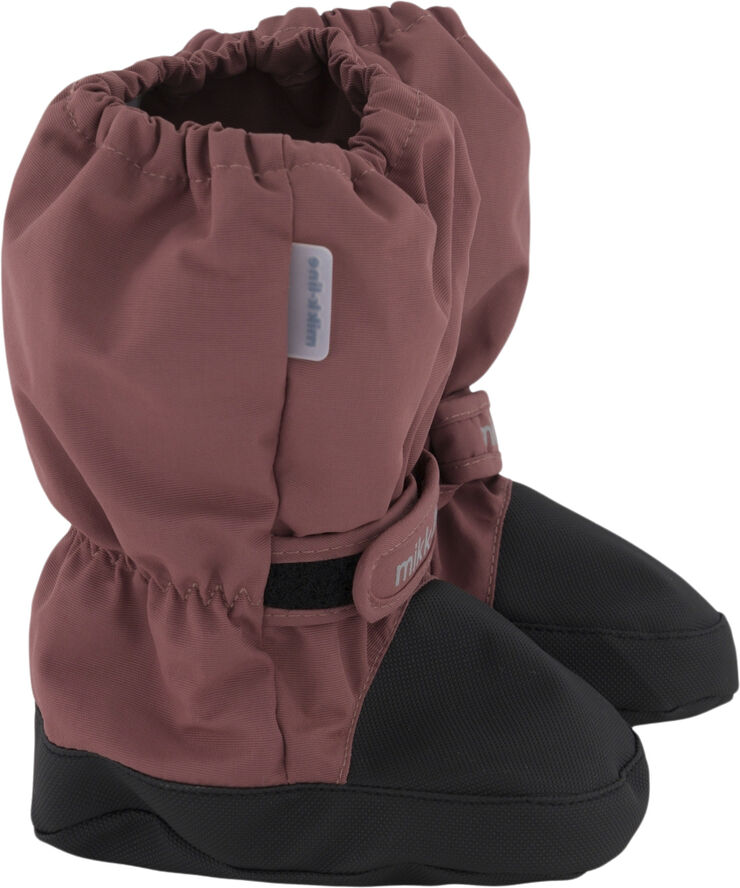 Mikk-Line Nylon Footies w/Reinforcement Rose brown