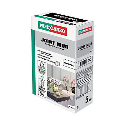 Joint mur blanc Parexlanko émail 5 kg