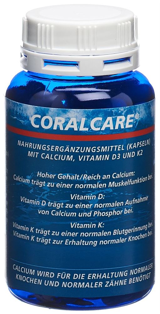 CORALCARE Calcium 750 mg<br>120 Stück, Dose, Kapsel, Vitamin D3 + K2