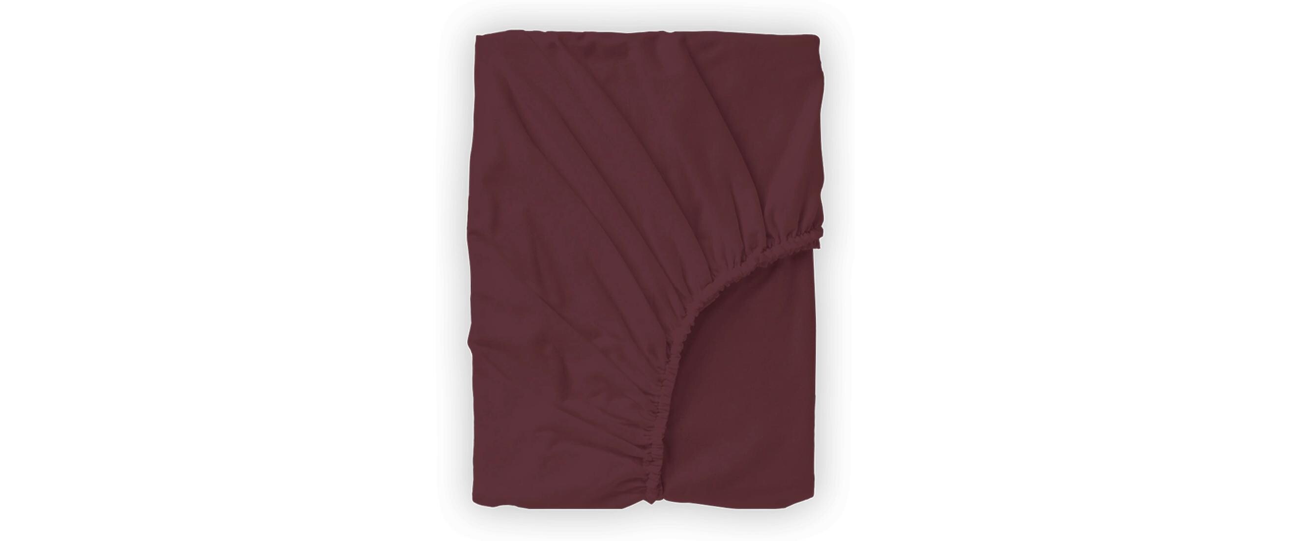 Fixleintuch Deluxe 180-200 x 200-220 cm, BordeauxSpannbettlaken