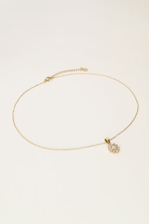 Vintage ketting met transparante strass