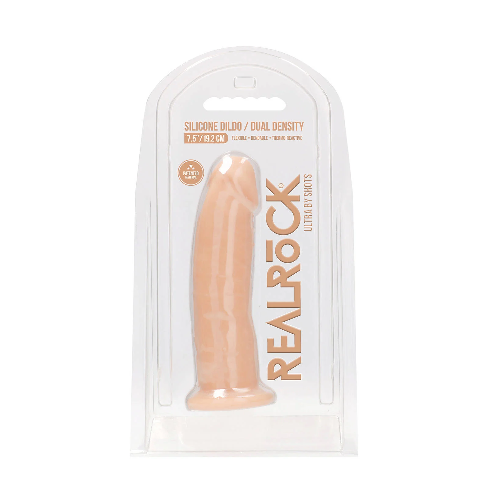 RealRock Realistische Siliconen Dildo - 19,2 cm -