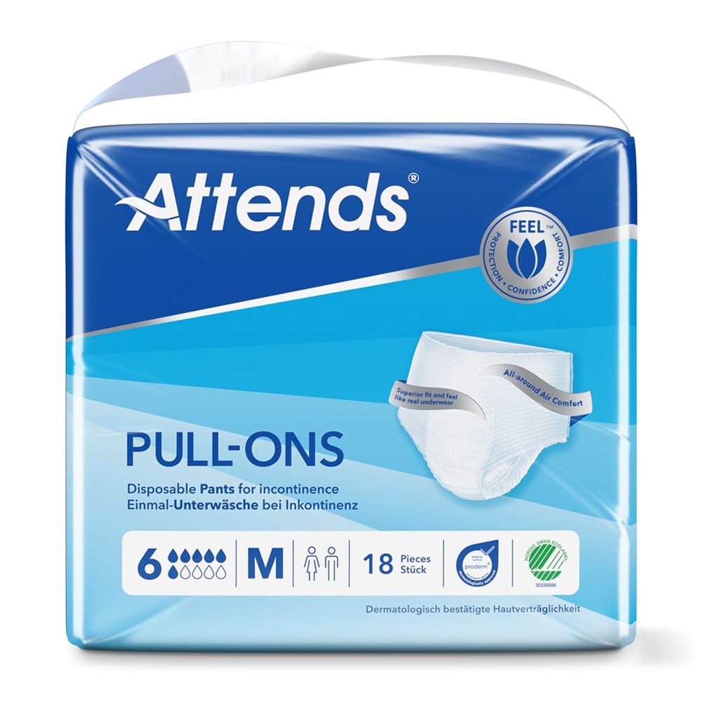 Attends Pull Ons 6<br>18 Stück, Beutel, M