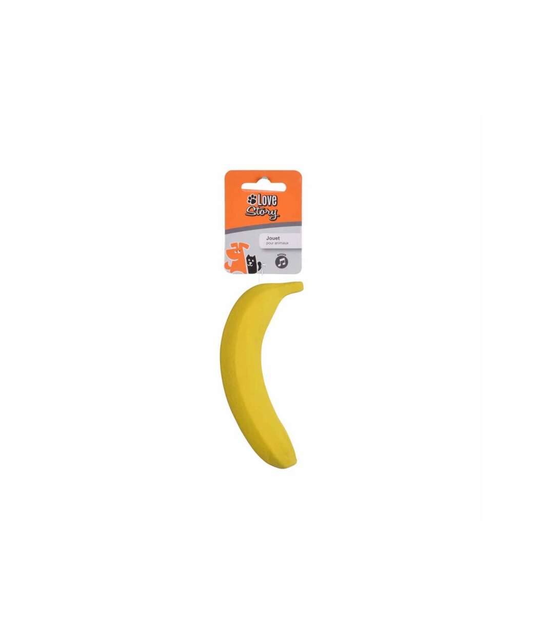 Paris Prix - Jouet Pour Chien banane 18cm Jaune