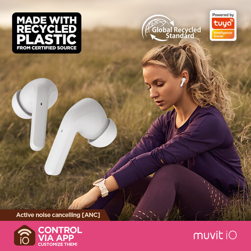 Fones de ouvido Muvit Io Smart True Wireless Enc