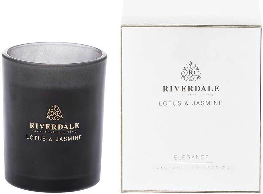 Riverdale geurkaars Boutique wit lotus & jasmine 22 uur D 9 H 11