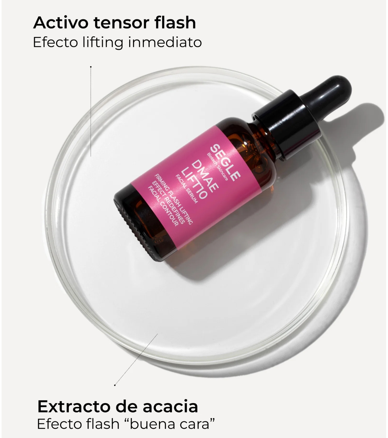 SEGLE - Efeito sérum facial flash lifting DMAE LIFT 10