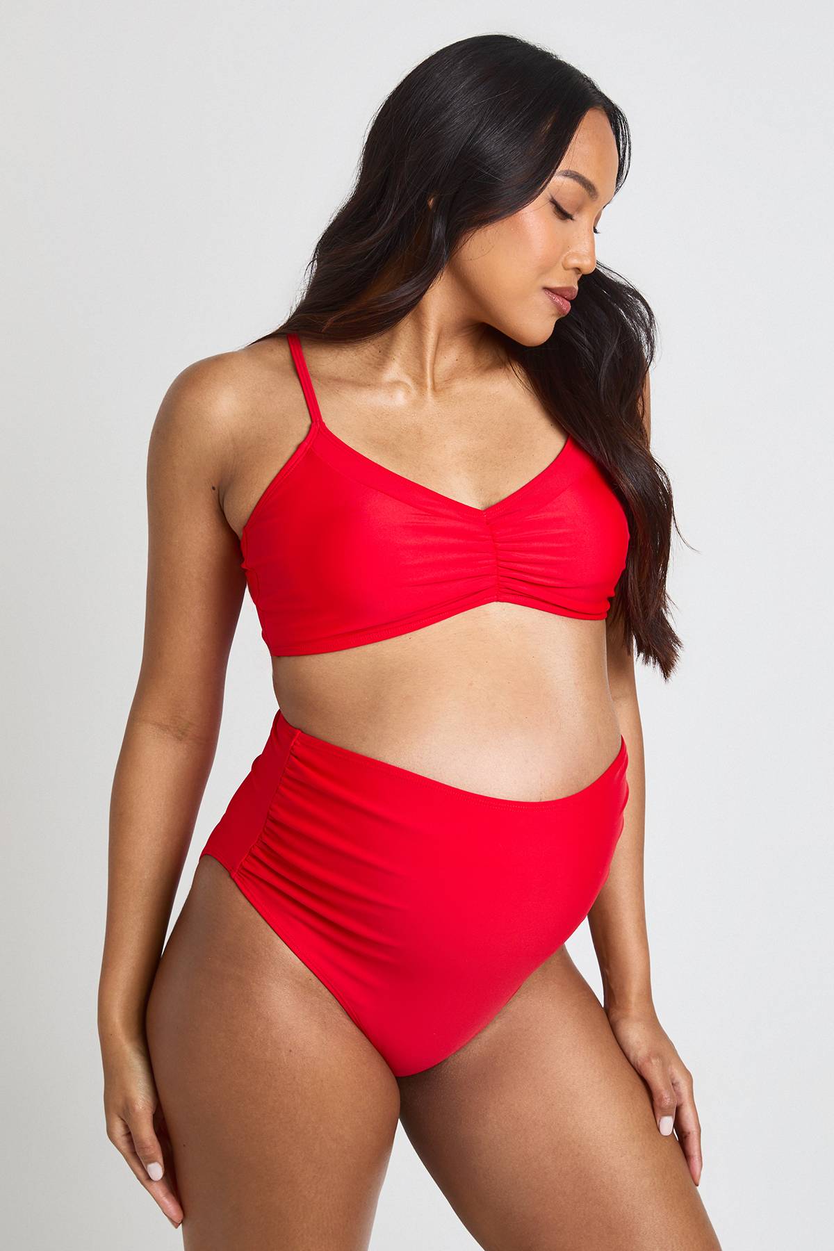 boohoo Haut De Bikini De Maternité Froncé